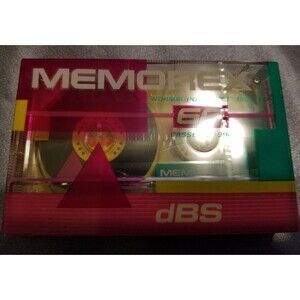 MEMOREX NORMAL POSITION I 60 MINUTE DBS BLANK CASSETTE TAPE - NEW SEALED